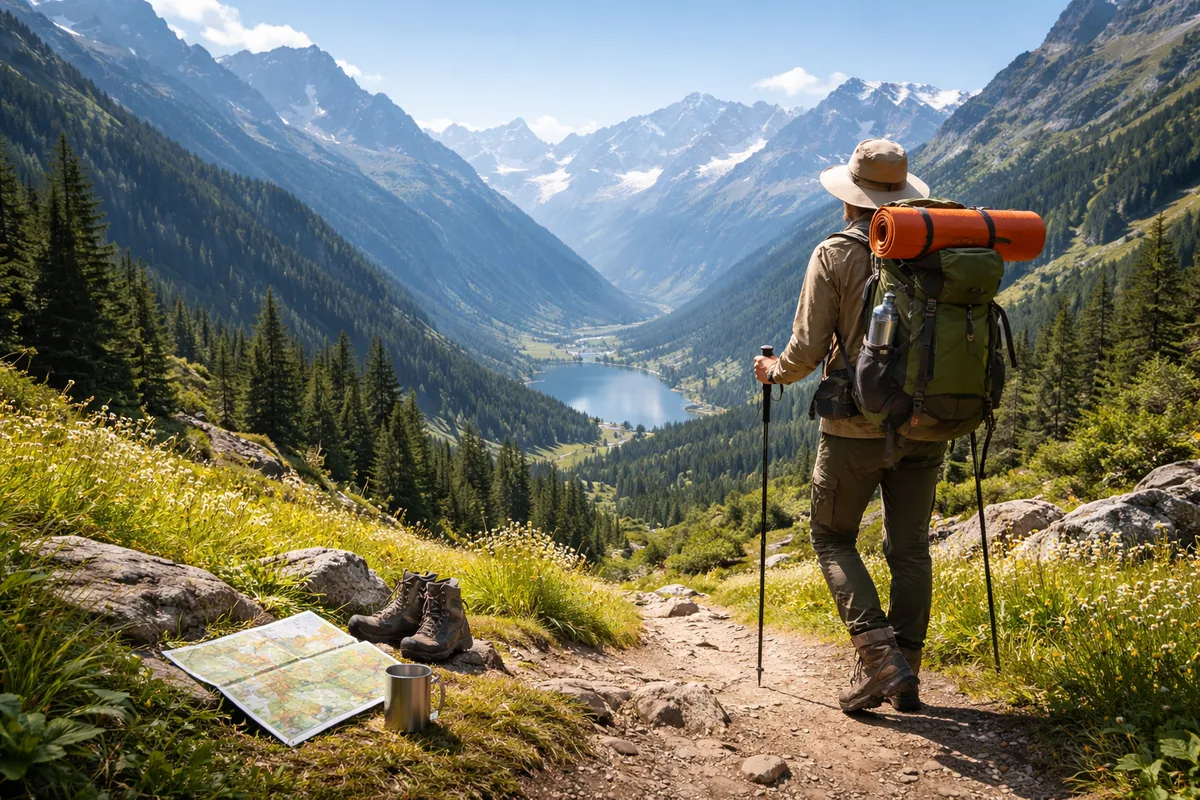 Comment préparer un voyage à pied dans une région montagneuse