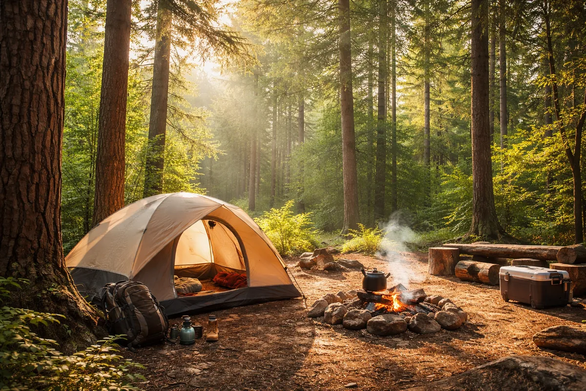 Comment préparer un voyage en camping dans une forêt